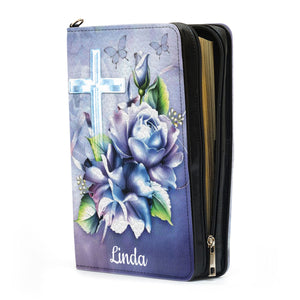 Blessed Is She Who Daily Imparts Nurturing Care And Kindness Of Heart - Personalized Bible Covers - AT4080729