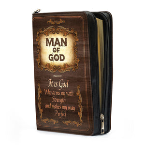 Psalm 1832 Man Of God - Thoughtful Gift For Christians - Personalized Bible Covers - AT4082428