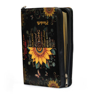 Sunflower God Says You Are - Awesome Personalized Bible Covers - AT4081233