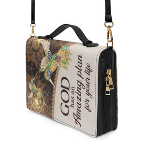 God Has An Amazing Plan For Your Life - Elegant Personalized Bird And Flower Bible Covers - AT4080745