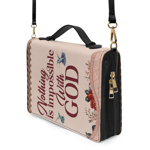 Nothing Is Impossible With God - Beautiful Personalized Bible Covers - AT4082459