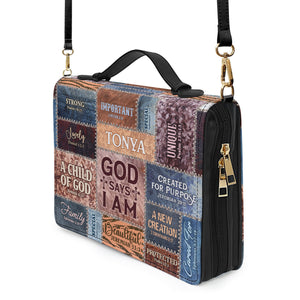 God Says I Am - Thoughtful Gift For Christians - Personalized Bible Covers - AT4080972