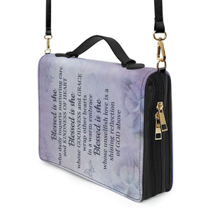 Blessed Is She Who Daily Imparts Nurturing Care And Kindness Of Heart - Personalized Bible Covers - AT4080729