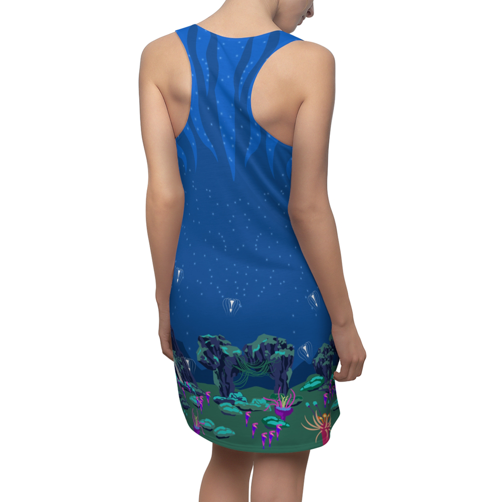 The World Of Avatar Pandora Pattern Costume - Racerback Dress