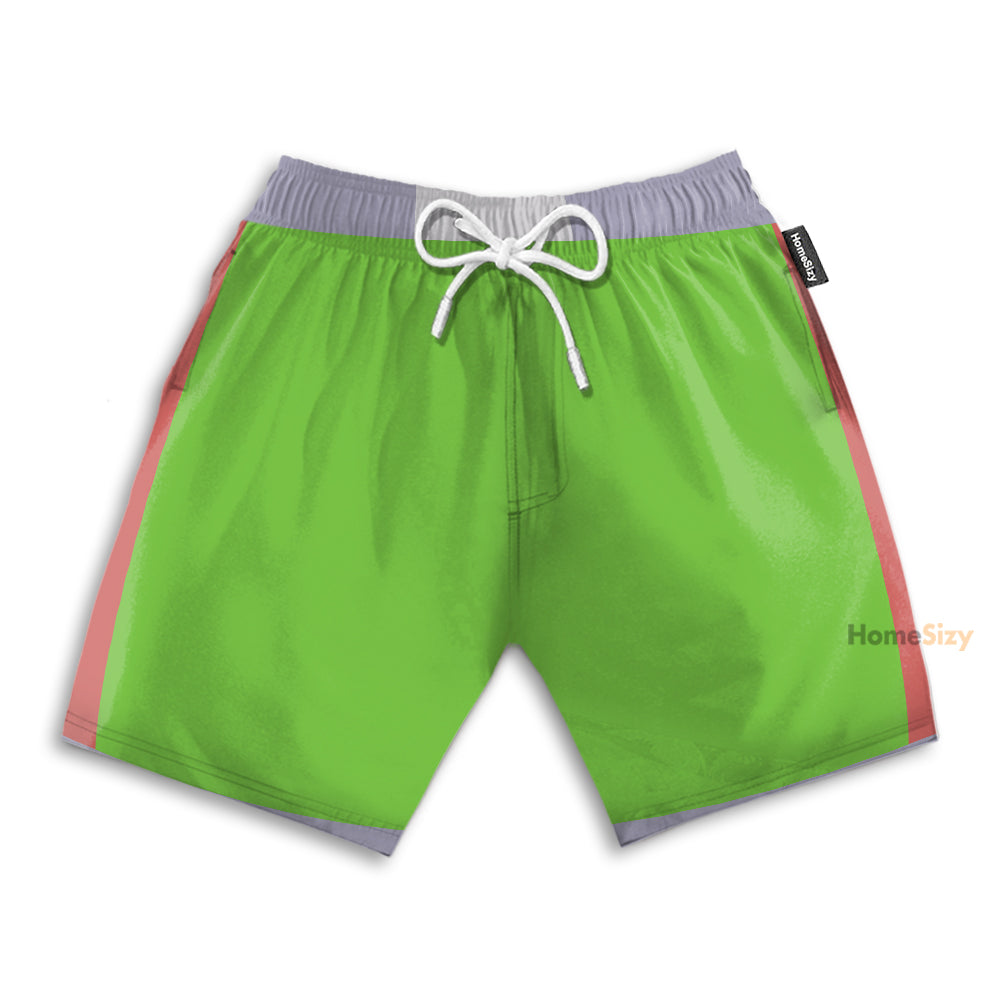 Smash Ultimate Game Little Mac Green Cosplay Costume - Beach Shorts