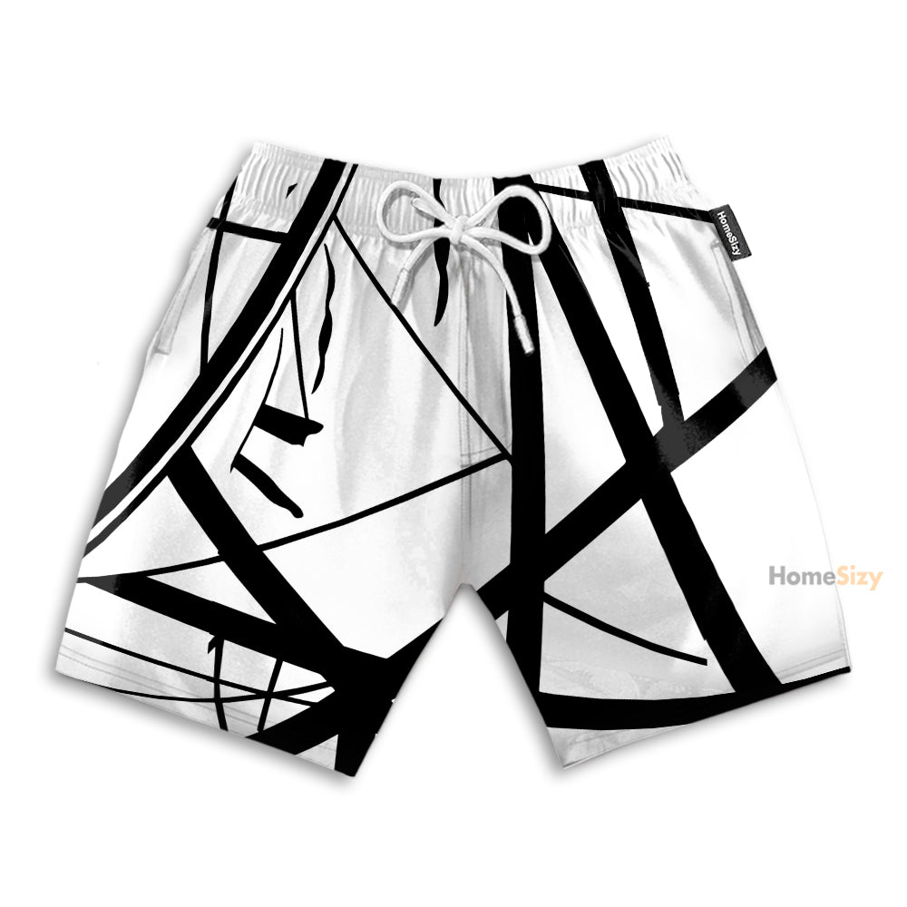 White Frankenstrat Strings Cosplay Costume - Beach Shorts