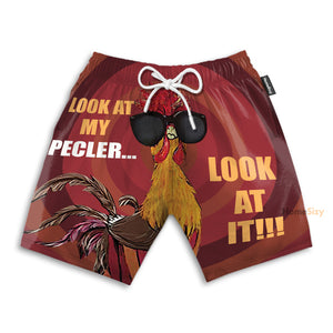 Look At My Pecker Look At It - Beach Shorts