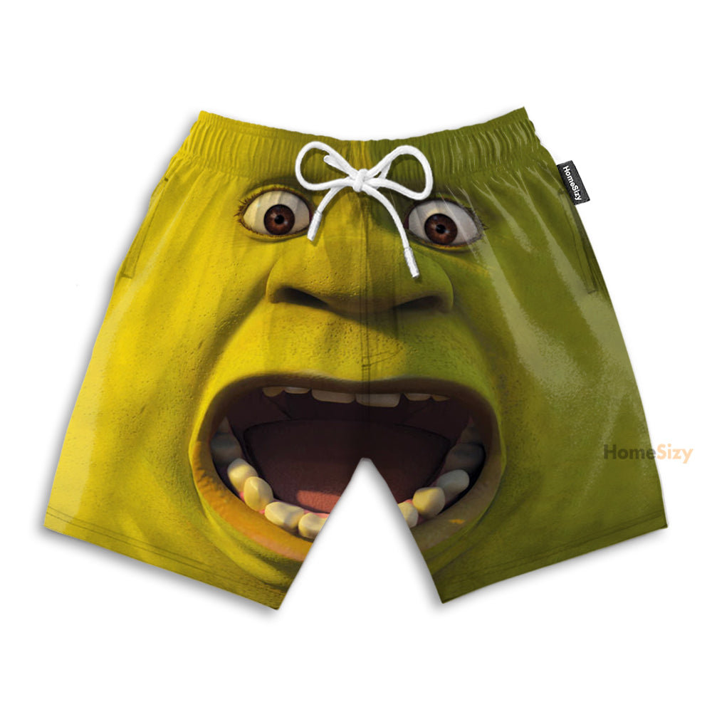 Stop Staring At My Shrek Cosplay Costume - Beach Shorts