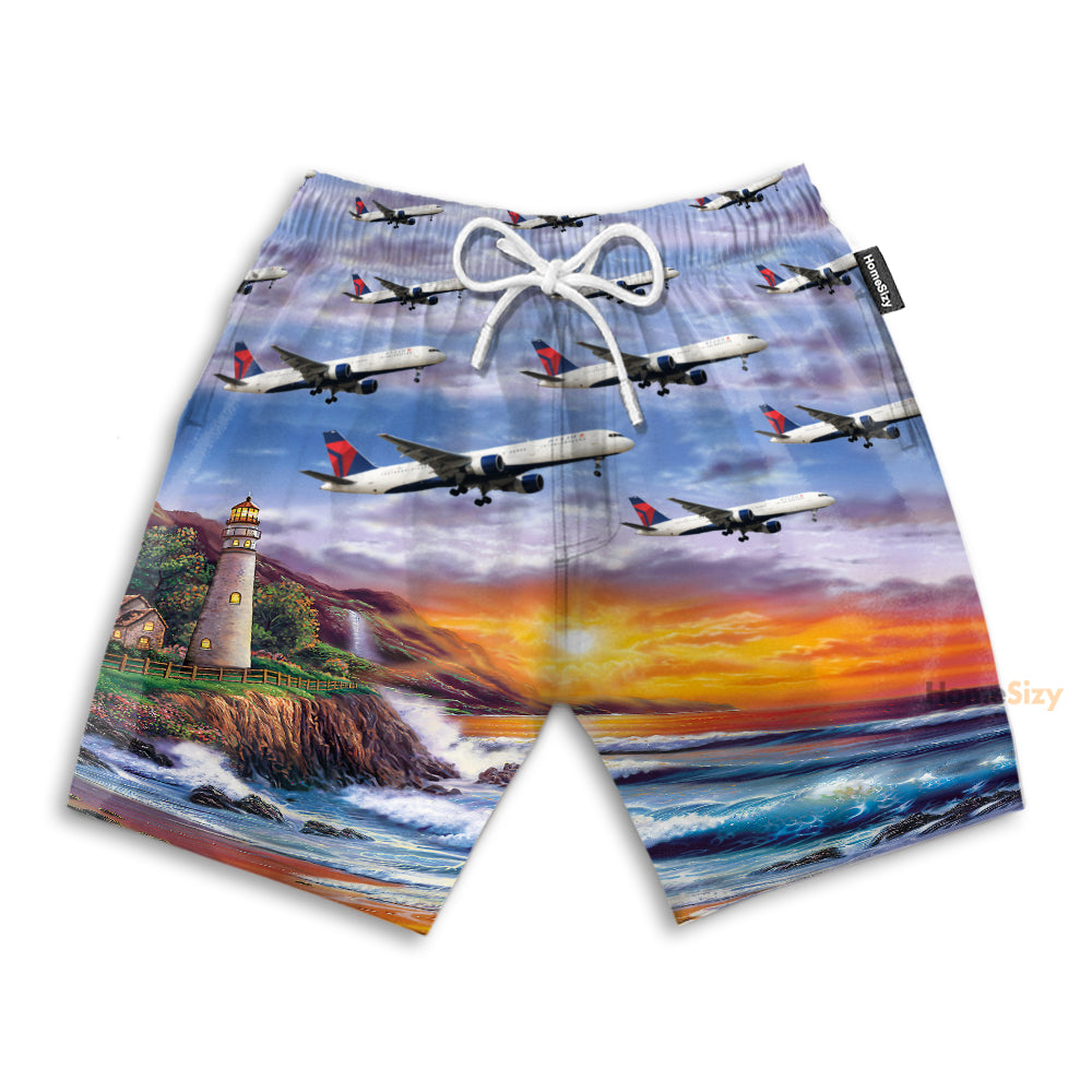 Boeing Delta Air Lines - Beach Shorts