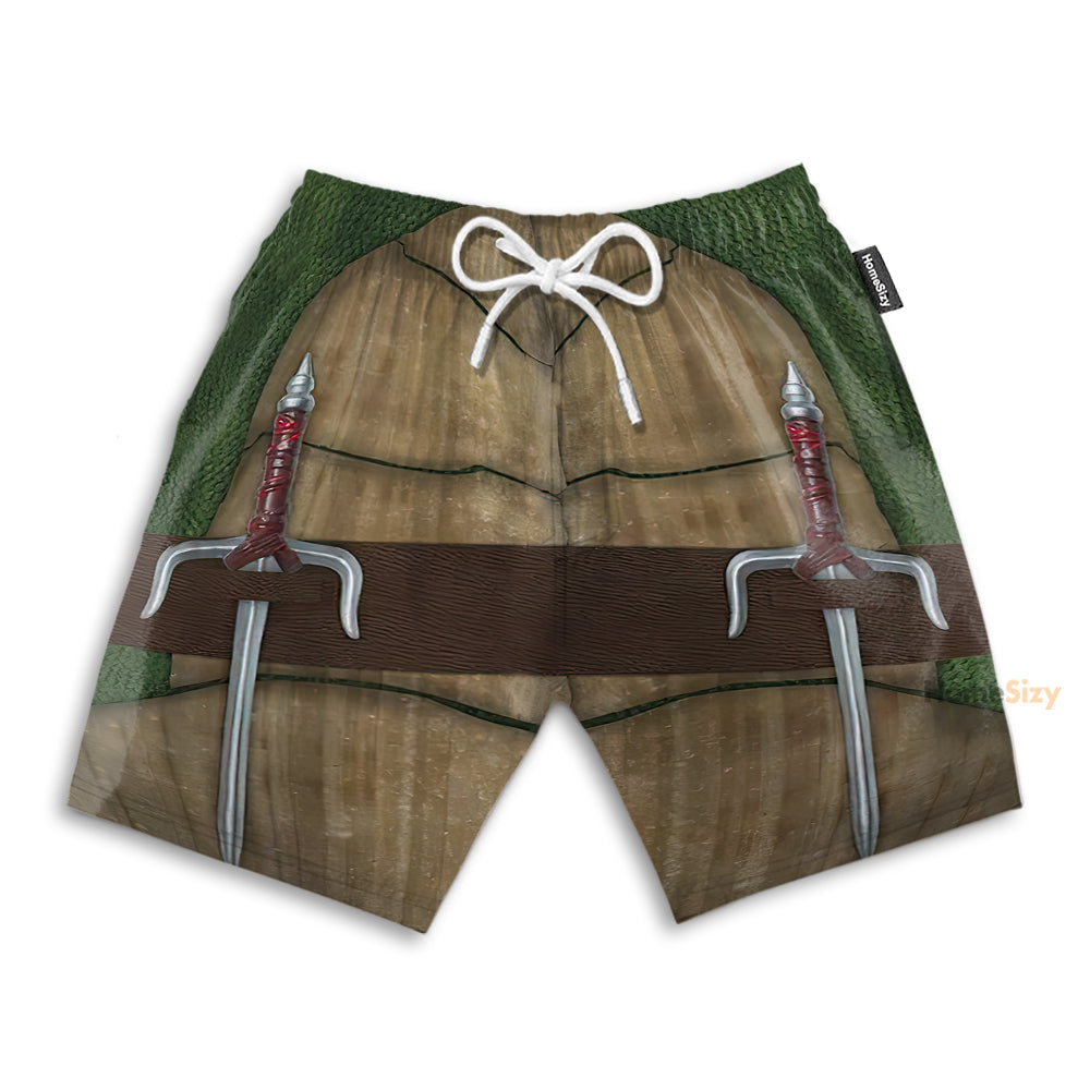 TMNT Raphael Raph Cosplay Costume - Beach Shorts