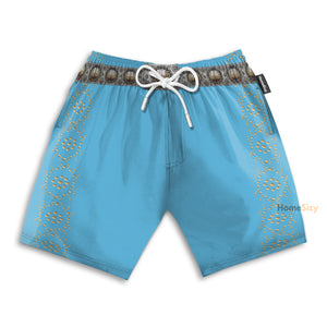 Elvis Presley Blue Cosplay Costume - Beach Shorts