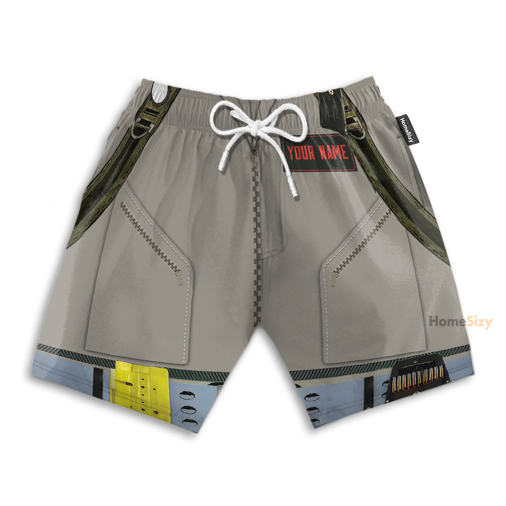 Custom Name Ghostbusters 1984 Cosplay Costume - Personalized Beach Shorts