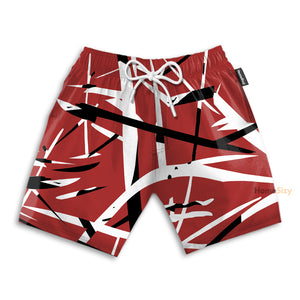 Red Frankenstrat Strings Cosplay Costume - Beach Shorts