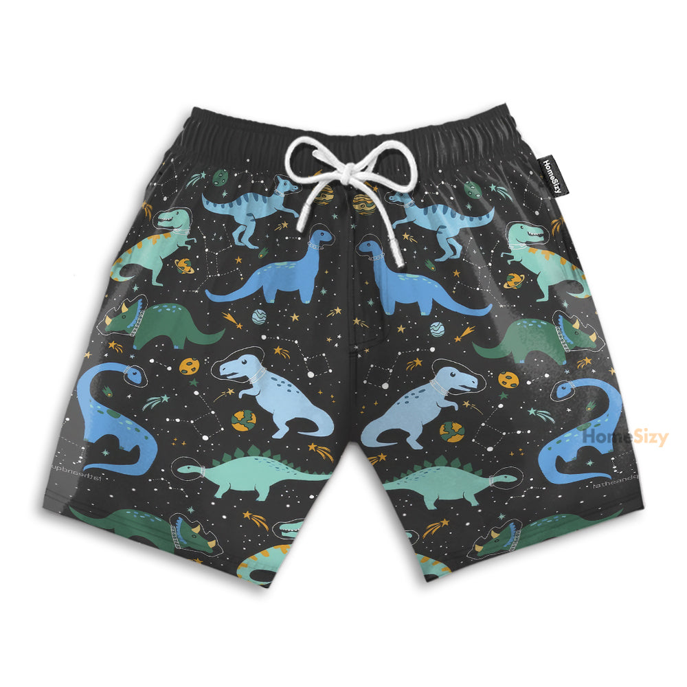 Dinosaurs In The Galaxy - Beach Shorts