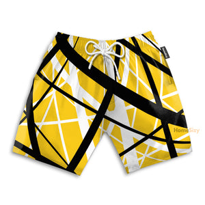 Yellow Frankenstrat Strings Cosplay Costume - Beach Shorts