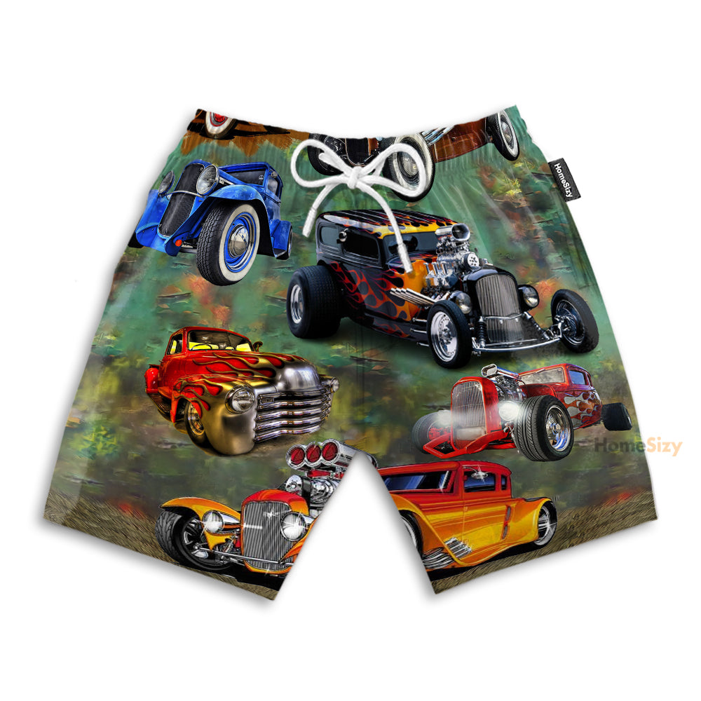 Hot Rod Cars Awesome - Beach Shorts