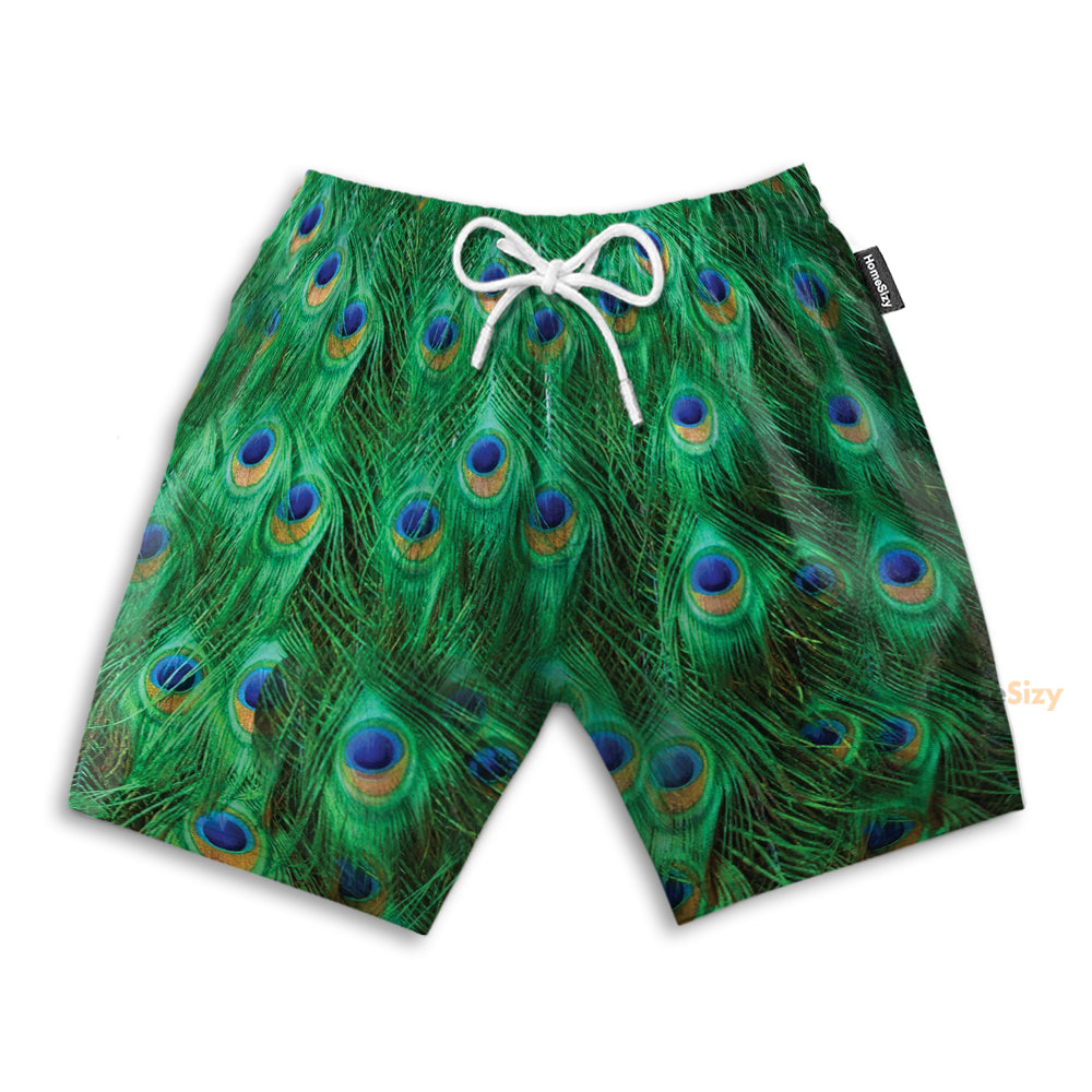 Peacock Cosplay Costume - Beach Shorts