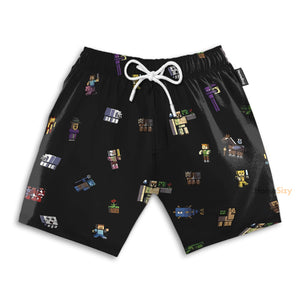 Minecraft Characters Cosplay Costume - Beach Shorts