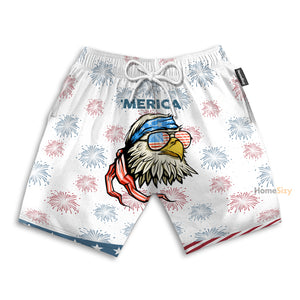 American Pride Eagle - Beach Shorts