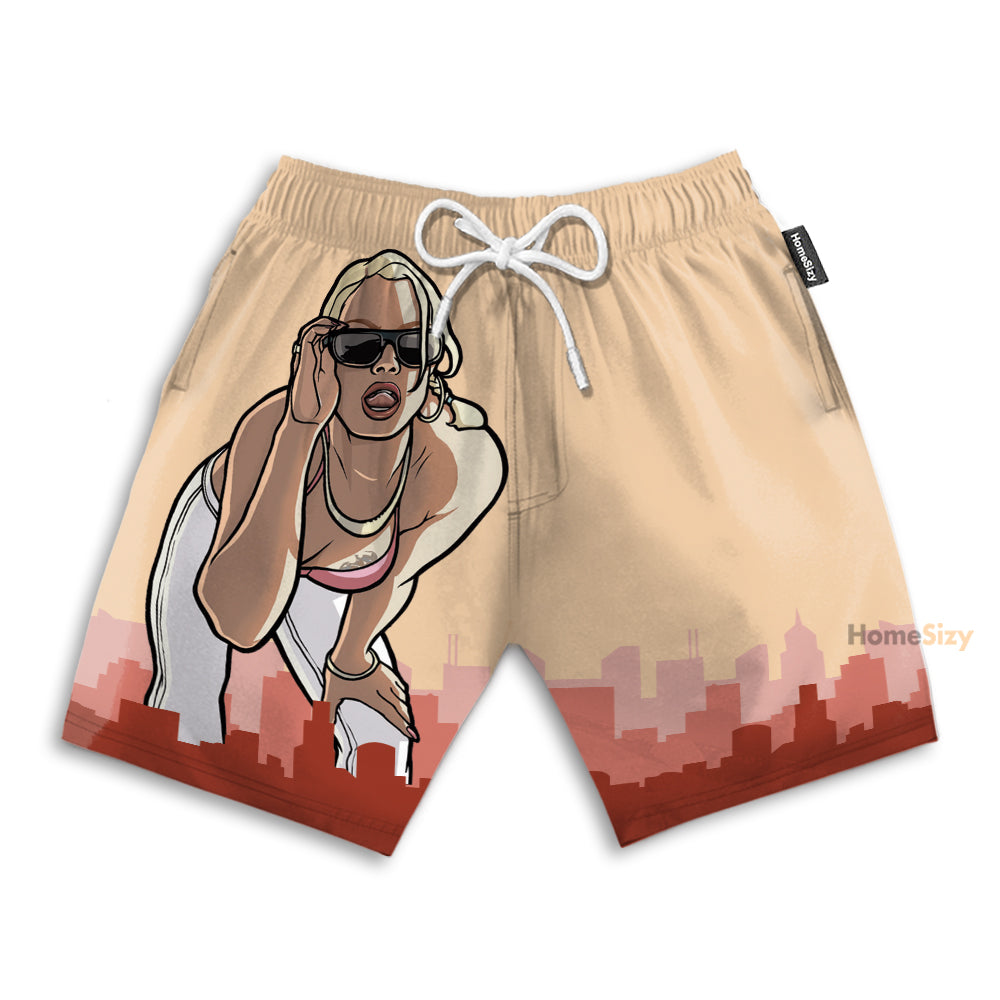 GTA San Andreas Gameplay Cosplay Costume - Beach Shorts