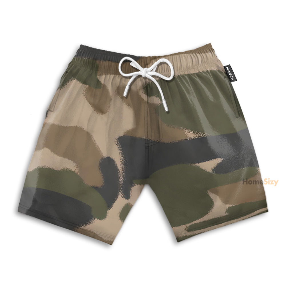 Bright Camouflage Pattern - Beach Shorts