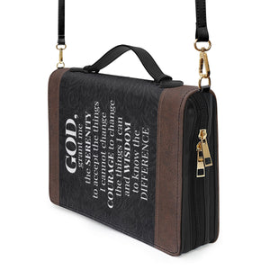 God, Grant Me The Serenity To Accept The Things I Cannot Change - Awesome Personalized Bible Covers - AT4080702