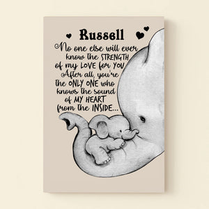 Personalized Custom Name No One Else Will Ever Know The Strength Elephant Canvas