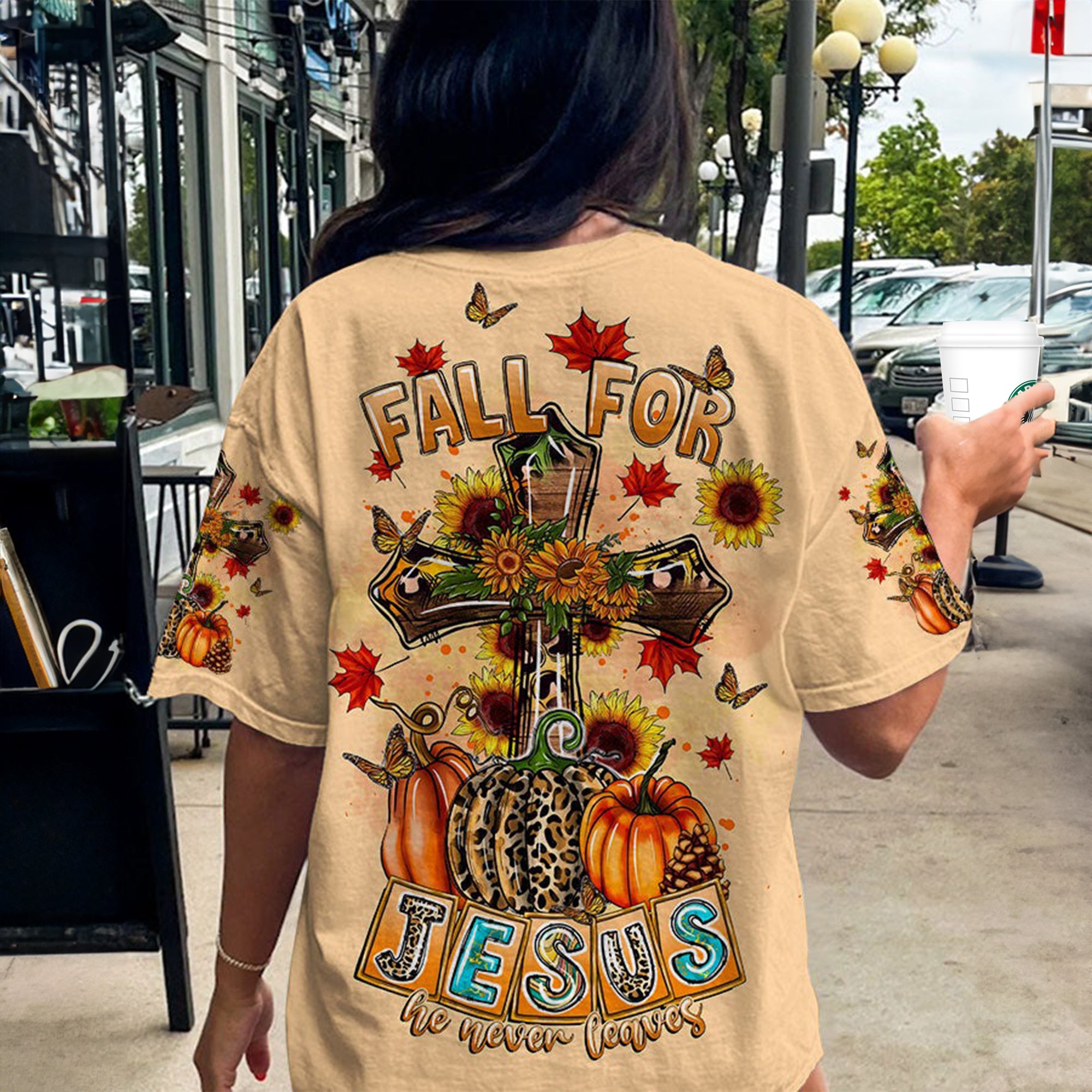 Fall For Jesus Autumn - Women's All Over Print Shirt - AT4080502