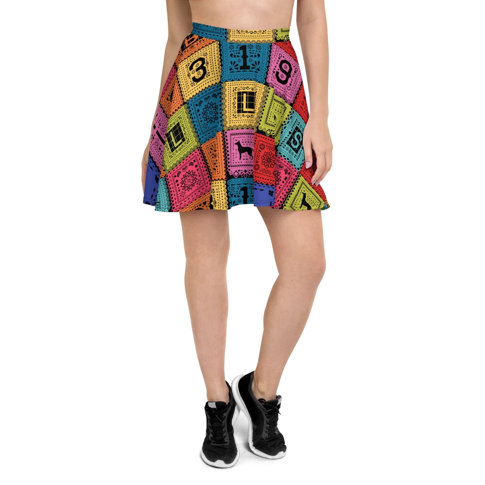 Poco Loco Papel Picado Coco  Cosplay Costume - Skater Skirt