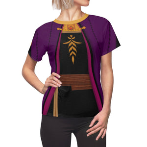 Anna Purple Frozen 2 Cosplay Costume - 3D Women Tshirt