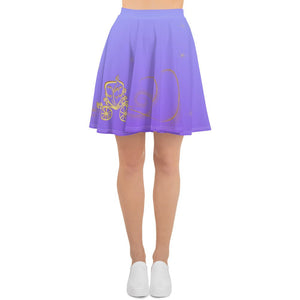 Cinderella Purple Magical Carriage Cosplay Costume - Skater Skirt