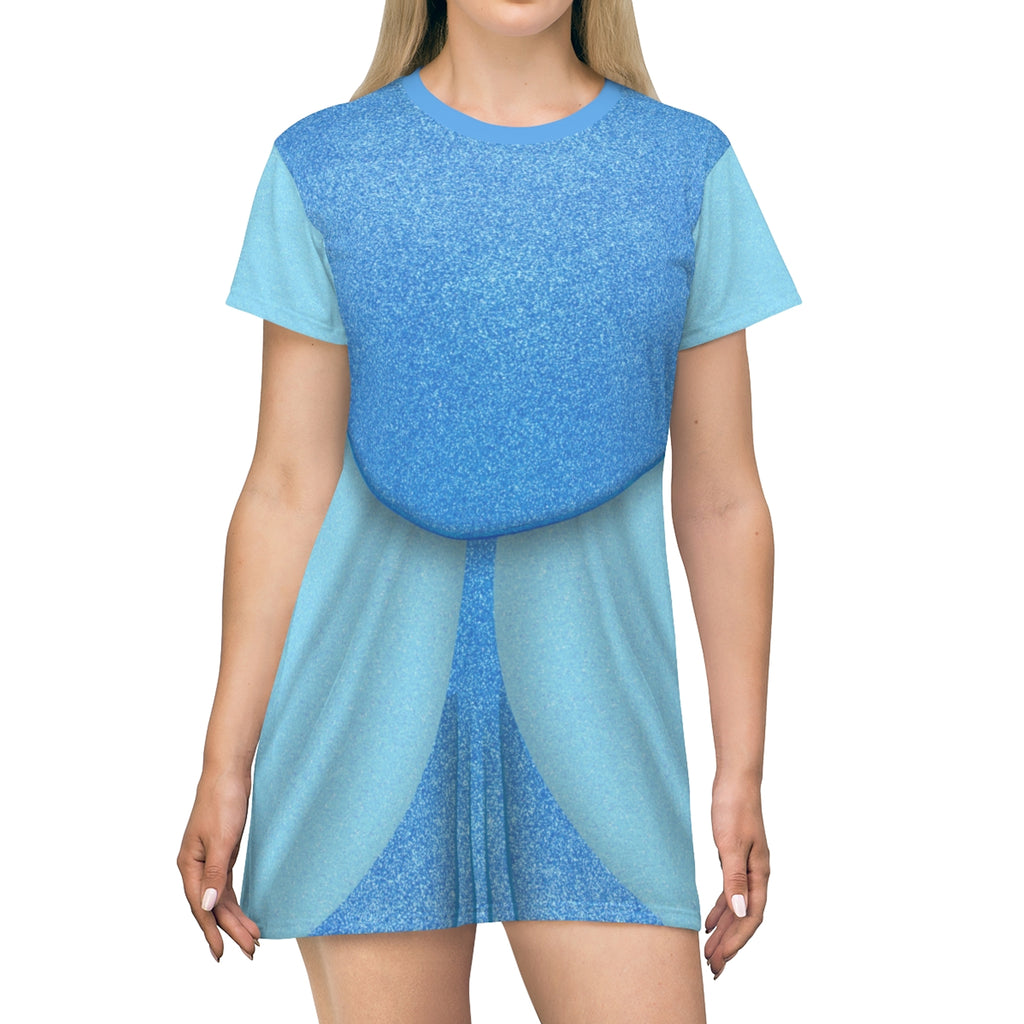 Cinderella Blue Dress Cosplay Costume - Tshirt Dress