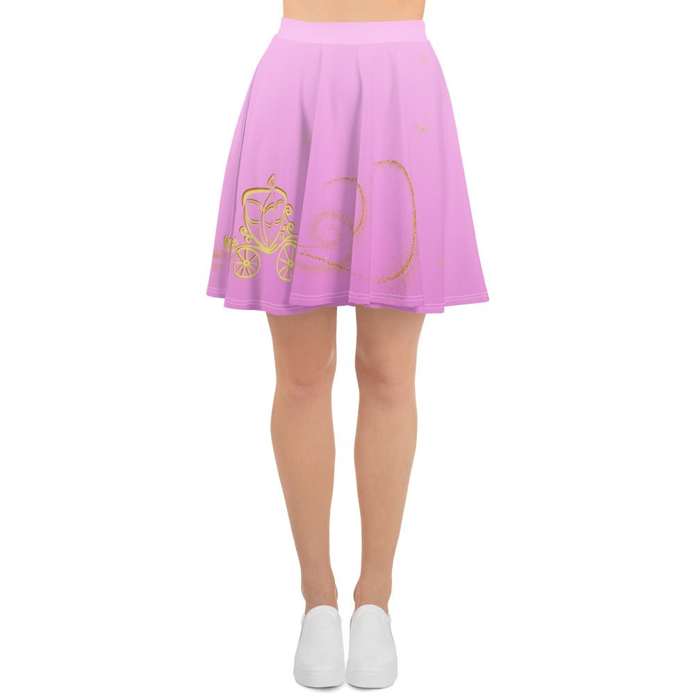 Cinderella Pink Magical Carriage Cosplay Costume - Skater Skirt