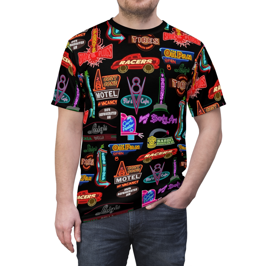 Cars Land Neon Movie Cosplay Costume - Tshirt