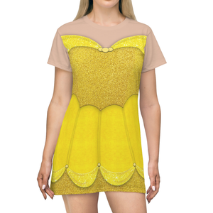 Beauty And The Beast Belle Cosplay Costume - Tshirt Dress