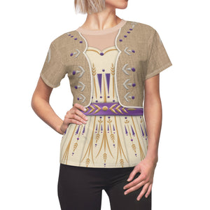 Princess Anna Cream Ceremony Frozen 2 Cosplay Costume - 3D Women Tshirt