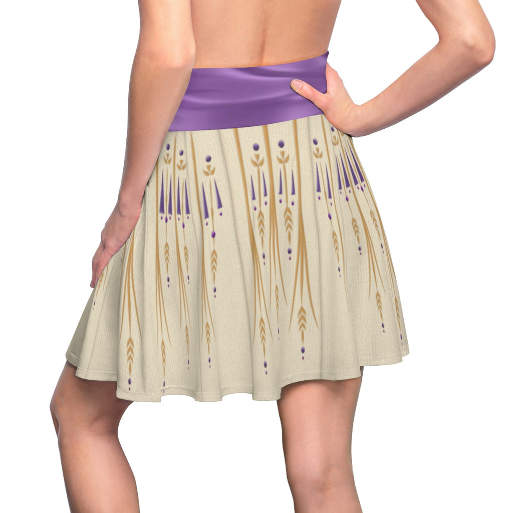 Princess Anna Cream Ceremony Frozen 2 Cosplay Costume - Skater Skirt