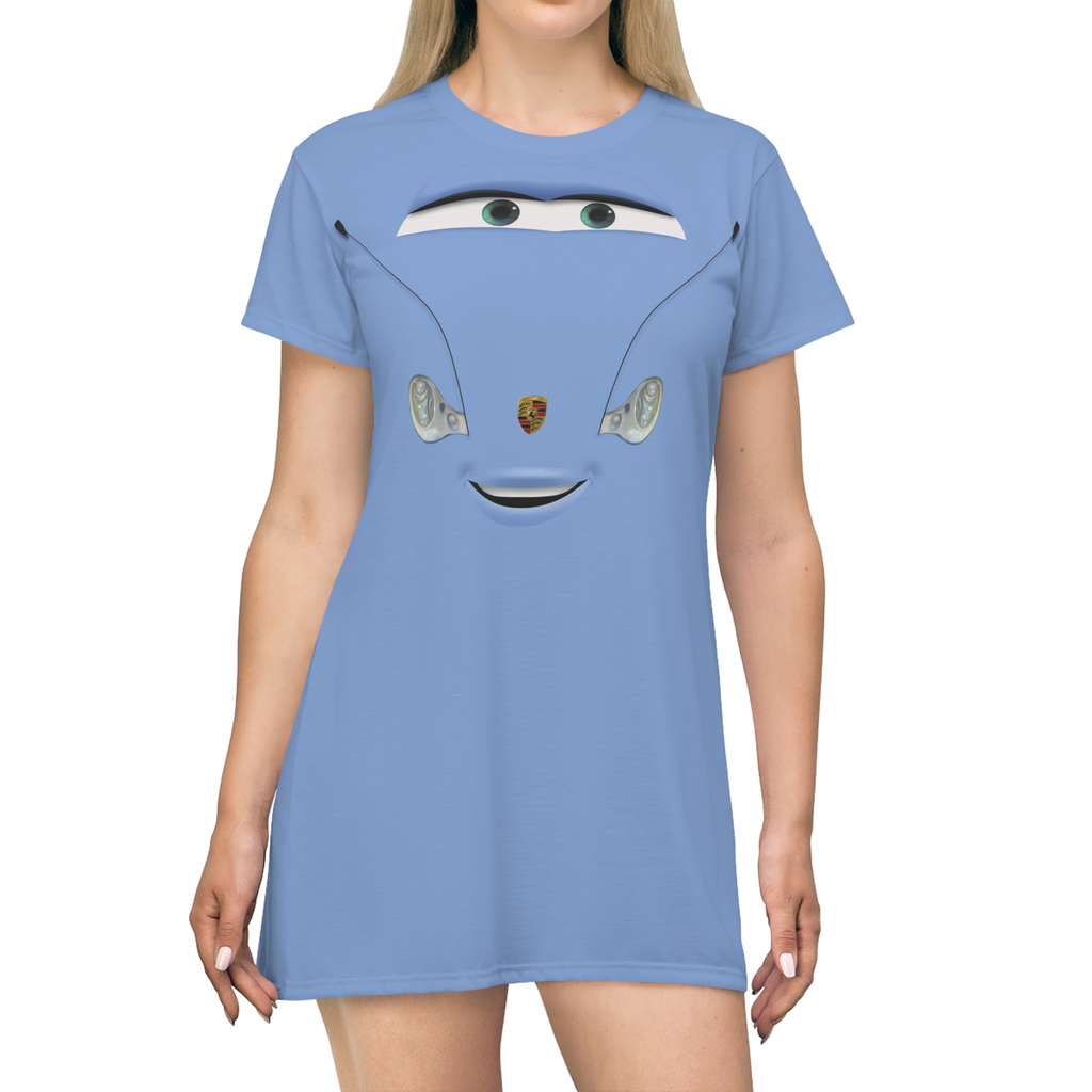 Cars Movie Sally Carrera Cosplay Costume - Tshirt Dress