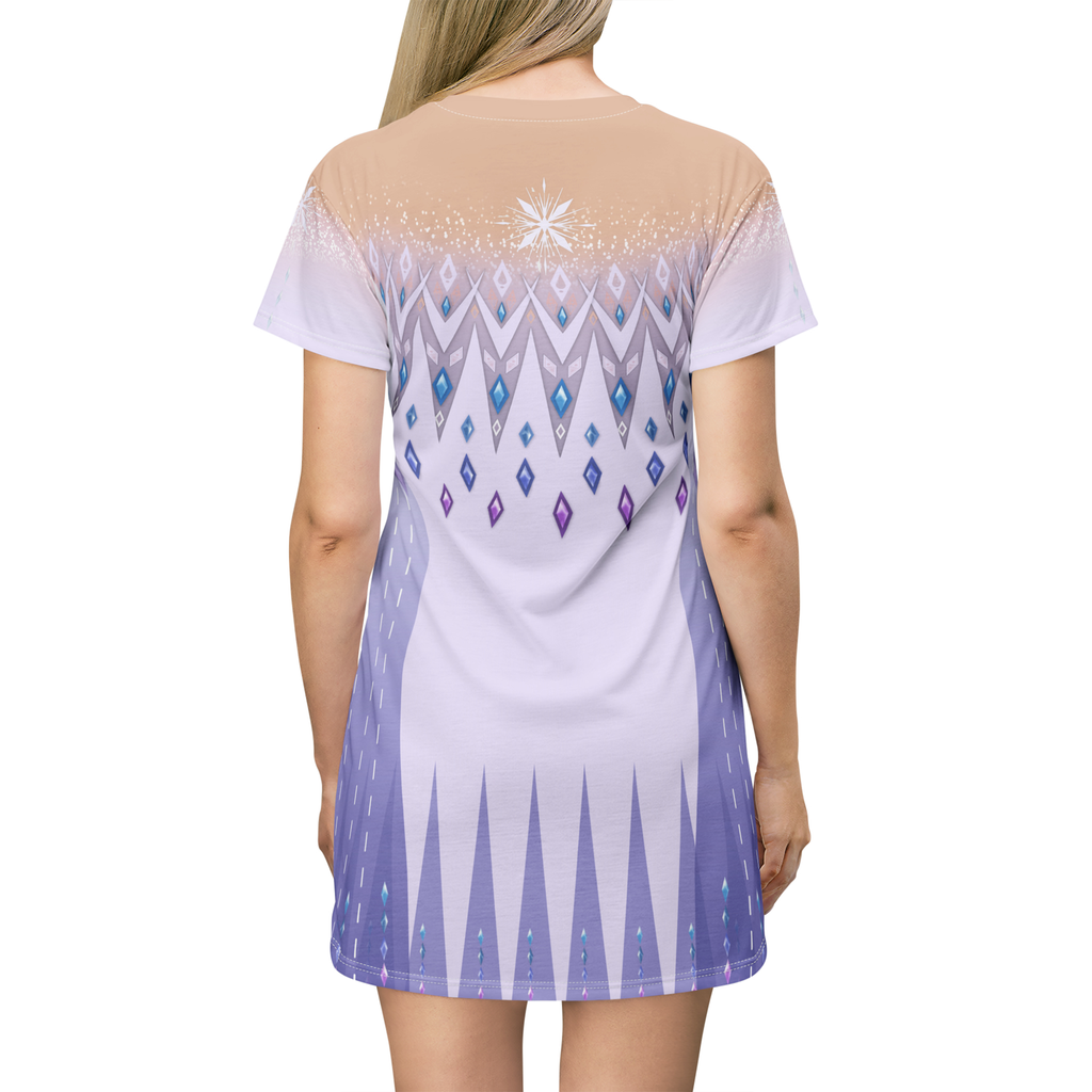 Elsa Frozen 3 Cosplay Costume - Tshirt Dress