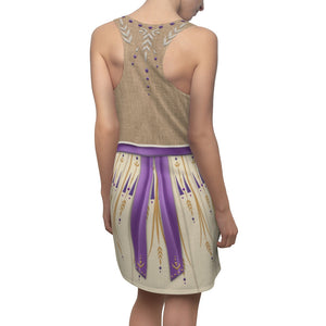 Princess Anna Cream Ceremony Frozen 2 Cosplay Costume - Racerback Dress