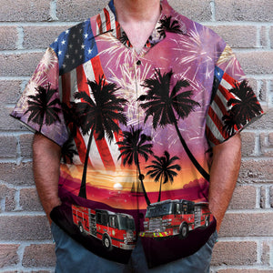 Horry County Fire Rescue Station 46, South Carolina, 4Th Of July Hawaiian Shirt