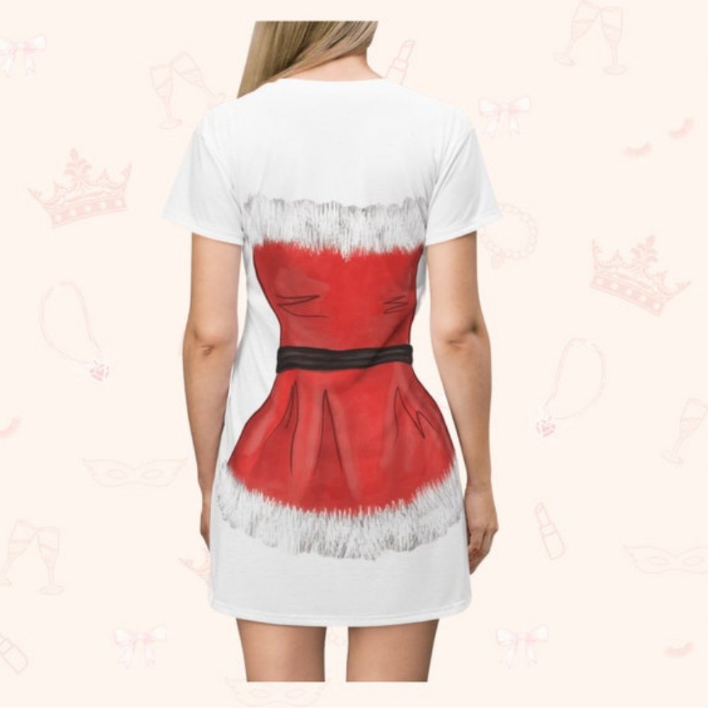 Red Loungewear Cosplay Costume - Tshirt Dress