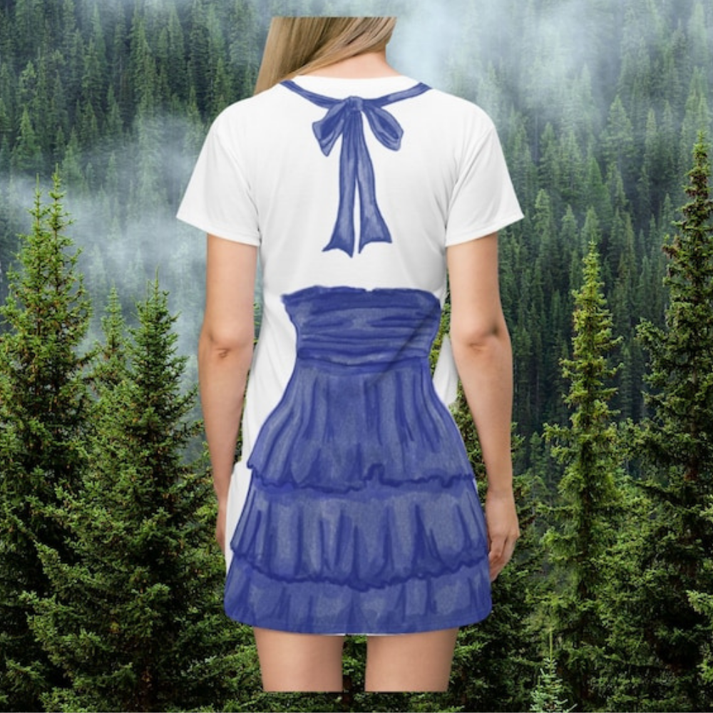 Blue Vampire Cosplay Costume - Tshirt Dress