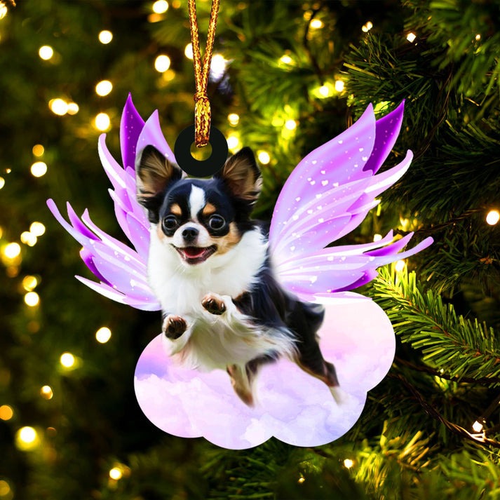 Chihuahua And Wings Ornament - Gift For Dog Lover