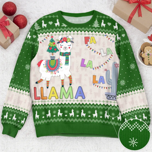 Fa La La La Llma - Personalized Ugly Sweater