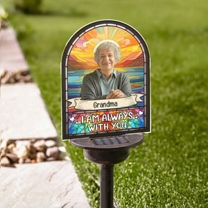 Custom Photo I'm Always Here With You Wherever You Are - Memorial Gift - Personalized Solar Light NA94