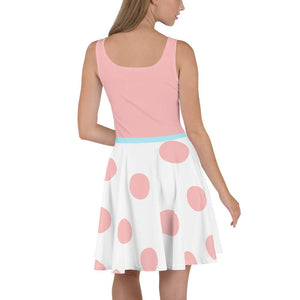 Toy Story Bo Peep Pink Dot Cosplay Costume - Skater Dress