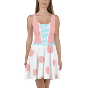 Toy Story Bo Peep Pink Dot Cosplay Costume - Skater Dress