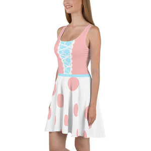 Toy Story Bo Peep Pink Dot Cosplay Costume - Skater Dress