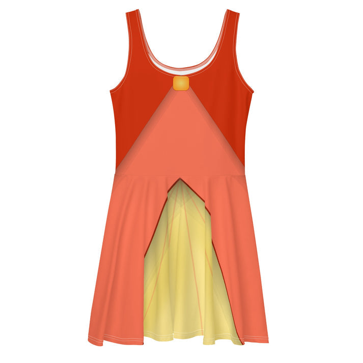 the flora skater dressskater skirtwrong lever clothingadult disneyadult dress upaop clothing 589477